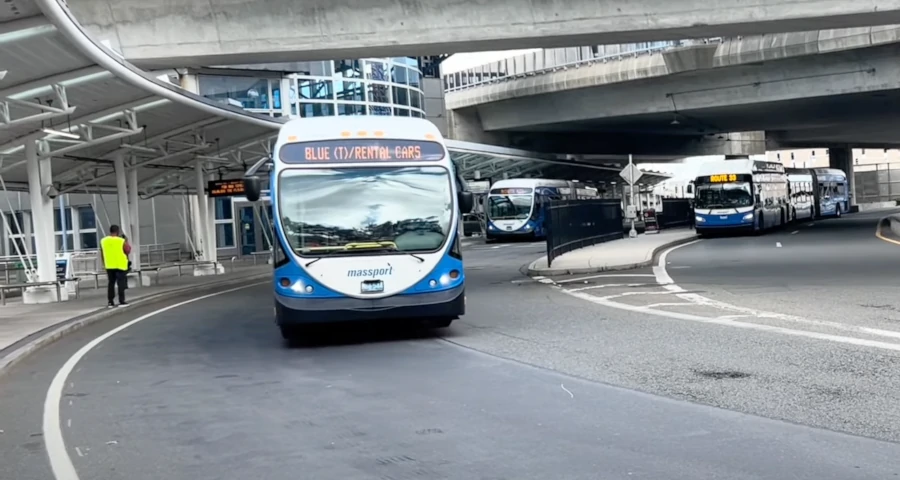 Bus Blueline Boston Logan Airport